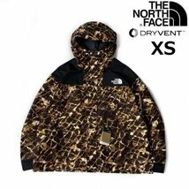 1円～!売切!【正規新品】THE NORTH FACE 86 RETRO MOUNTAIN JACKET マウンテンジャケット US限定 1986 復刻 DRYVENT(XS)茶 総柄180915-135_画像1