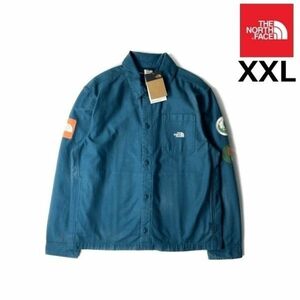 1円～!売切!【正規新品】THE NORTH FACE VALLEY SHACKET ジャケット シャツ US限定 上質 アース ボックスロゴ アウトドア(XXL)青180915-75