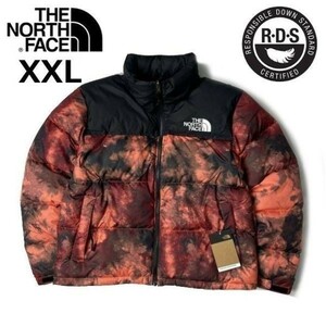 1円～!売切!【正規新品】THE NORTH FACE◆W PRINTED NUPTSE JACKET ダウンジャケット ヌプシ 1996 US RDS認証(XXL)赤 黒 総柄 190122-165-c