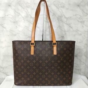 外側美品 LOUIS VUITTON ルイヴィトン ルコ モノグラムトートバッグ M51155 メンズ　レディース　