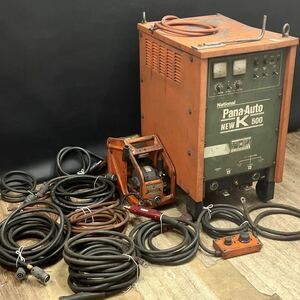 ○手渡しのみ■動作品 半自動溶接機 パナオート NEW K 500 YD-506KE ワイヤ送給装置 付属品多数 三相200V 60Hz 出力500A■兵庫県姫路市発