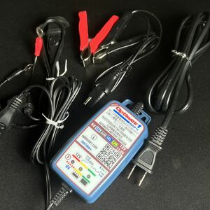 動作品■OptiMATE1 DUO + 6V 12V バッテリー充電器 バイク オートバイ 全自動補充器 tecMATE TM-407A 中古品■兵庫県姫路市発 A3