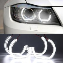 LED BMW E92 E90 E60 F30 F31 E82 F10 F11 X5 X6 E53 E70 E65ライトハロー3D DTM LCIスタイルアクリル_画像2