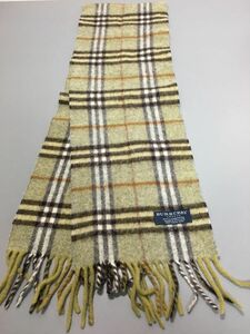 BURBERRY LONDON バーバリー ロンドン チェック柄 ウール マフラー