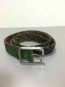 Paul Smith ポール スミス イントレチャート レザー 編み込み チェック柄 ベルト