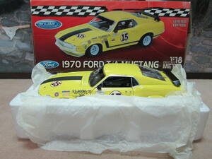 1/18 「1970 FORD T/A MUSTANG BOSS302」　！！ 「S・S.JACOBS CO BUILDERS」！！ 「Welly」