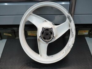 ZRX400★リアホイール　ホワイト★kawasaki★検）ZRX-Ⅱ ZR400E ZR400C ゼファー★倉庫整理品★5R122453