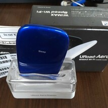 シンセイコーポレーション WiMAXデータ通信Wi-Fiモバイルルータ URoad-Aero ブルー URoad-Aero (Blue) プロバイダーフリー _画像1