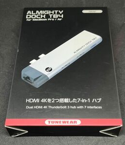TUNEWEAR ALMIGHTY DOCK TB4 USB-C USB-A HDMI Ethernet SD Micro SD