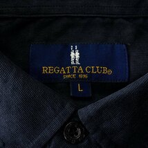 新品 レガッタクラブ 極細畝 コーデュロイ ボタンダウン シャツ L 紺 【3WRC-H194_NA】 REGATTA CLUB 秋冬 メンズ 長袖 コール天_画像9