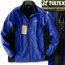 新品 タルテックス 撥水 保温 裏起毛 タフタ ブルゾン M 青 【2-2501_6】 TULTEX メンズ ジャケット アウトドア ワークウェア_画像1