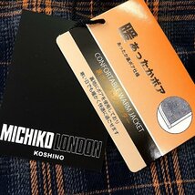 新品 ミチコロンドン 裏ボア フランネル シャツ ブルゾン M 紺 橙 【3WML-B260_NA】 MICHIKO LONDON 秋冬 メンズ ジャケット ネルシャツ_画像9