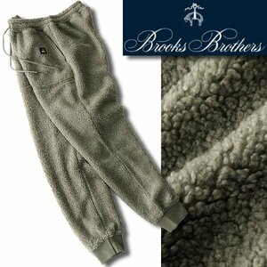 新品 ブルックスブラザーズ 秋冬 裏暖 ボア ジョガーパンツ LL カーキ 【P26734】 Brooks Brothers メンズ イージーパンツ トラウザーズ