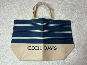 未使用品！CECIL DAYSセシルデイズBEベージュ不織布フェルトエコバッグショップ袋即決送料無料！