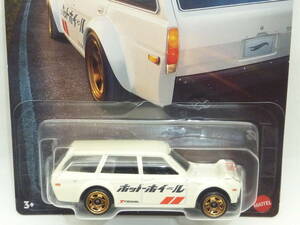 ◇ホットウィール Hot Wheels テーマオートモーティブ HOT WAGON ホットワゴン DATSUNBLUEBIRD WAGON ダットサンブルーバード ワゴン 510◆