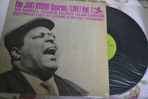 12(LP) THE JAKI BYARD QUARTET live Vol.1 US再発　Joe farrell George Tucker Alan Dawson プレステージ緑レーベル STEREO