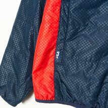 FILA GOLF フィラ ゴルフ 中綿 Mサイズ 上下セット セットアップ ポリエステル 紺/ネイビー ロゴプリント スポーツ ゴルフ ウェア 古着_画像6