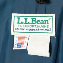 【1円スタート】L.L.Bean エルエルビーン ブルゾン アウター 機能性中綿 撥水 カジュアル アウトドア ヴィンテージ 黄土色 メンズ USA製_画像6