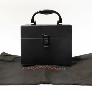 【1円スタート】Yves Saint Laurent Beaute イヴ・サンローラン・ボーテ メイクアップボックス コスメボックス ブラック フューシャピンク