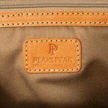 PEAKS PEAK ピークスピーク レザー リュックサック ブラウン 茶 本革 レディース シンプル 無地 ベーシック デイリー カジュアル bag 鞄_画像8