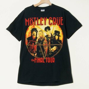 メール便◯ Motley Crue モトリー・クルー ファイナルツアー 2015年 バンド Tシャツ 半袖 ギルダン Mサイズ 両面プリント ブラック ロック