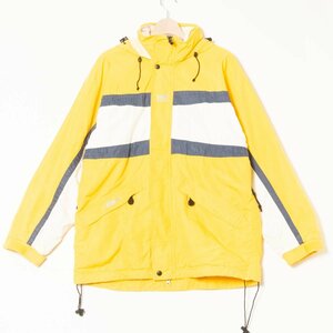 HELLY HANSEN ヘリーハンセン ジップアップ ジャケット フード スノボー スキー ウェア サイズL 黄色/イエロー ナイロン 裏ポリエステル