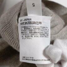 UNIQLO ユニクロ カシミヤタートルネックセーター 長袖 251-408718 レディース Mサイズ ライトグレー カシミア100％ シンプル インナー 冬_画像4