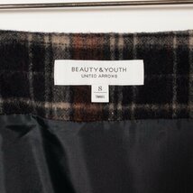 BEAUTY&YOUTH UNITED ARROWS ビューティーアンドユースユナイテッドアローズ レディース 女性 チェック柄 巻きスカート 36 S ウール 冬_画像2