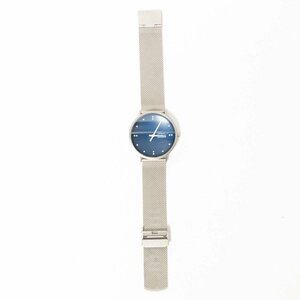 【1円スタート】メール便○ 動作未確認 FINN JUHL フィン ユール SKAGEN シルバートーンスチールメッシュウォッチ 腕時計 SKW6584 二針