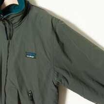 【1円スタート】L.L.Bean エルエルビーン 5941 warm up jacket 裏フリース ナイロンジャケット ブルゾン アウター アウトドア カーキ メン_画像3