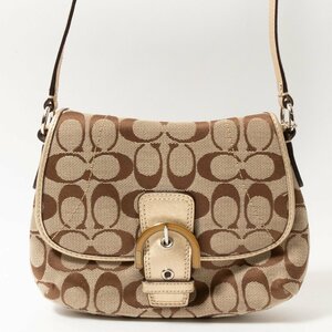 COACH ショルダーバッグ コーチ シグネクチャー 斜め掛け ミニバッグ 綺麗め 上品 カジュアル ベーシック bag 鞄 婦人 女性 レディース