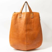 PEAKS PEAK ピークスピーク 2WAY リュックサック トートバッグ ブラウン 茶 レザー 本革 キャンバス レディース シンプル カジュアル bag_画像1