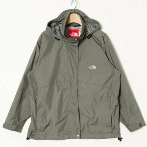 【1円スタート】THE NORTH FACE ノースフェイス ポケッタブルパーカー ウインドブレーカー ポリエステル カジュアル 灰色 M レディース