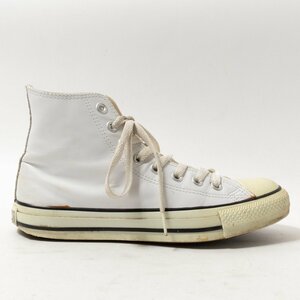 CONVERSE コンバース ALL STAR オールスター ハイカット スニーカー ホワイト 白 25cm レザー メンズ シンプル カジュアル シューズ 靴