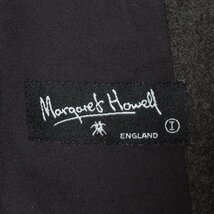 MARGARET HOWELL マーガレットハウエル ウールジャケット シングル レディース 1 ダークブラウン 毛 カシミア ビジネス オフィスカジュアル_画像2
