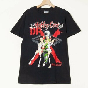 メール便◯ Motley Crue モトリー・クルー DR. FEELGOOD ドクターフィールグッド Tシャツ バンド ツアーT 半袖 Mサイズ 紺/ネイビー 古着