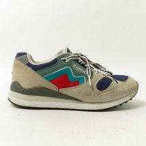 KARHU カルフ ローカット スニーカー グレー 灰色 ネイビー レッド EU40 25cm相当 スエード キャンバス メンズ カジュアル シューズ 靴_画像1