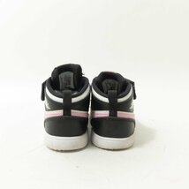 NIKE ナイキ AT4613-103 ジョーダン 1 MID ALT キッズ スニーカー ブラック 黒 ホワイト ピンク 15cm 子供靴 カジュアル ゴム紐 シューズ_画像5