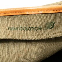 New Balance ニューバランス トートバッグ PCケース 2点セット カーキ ブラウン キャンバス レザー ユニセックス 男女兼用 大容量 bag 鞄_画像10