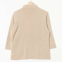 ESCADA トップス エスカーダ 八分袖ニット ベージュ系 ビジューデザイン ハイネック ミセス 綺麗め 上品 大人 着まわし 秋冬 40 イタリア製_画像10