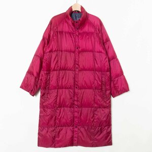 NANGA ナンガ 日本製 中綿 ダウンコート アウター ロングコート 防寒 Lサイズ ナイロン100% ピンク カジュアル 秋冬