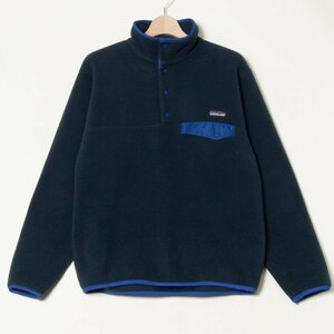 Patagonia パタゴニア Sサイズ シンチラ ジャケット フリース プルオーバー 紺/ネイビー メンズ 秋冬 防寒 アウトドア 古着 アウター