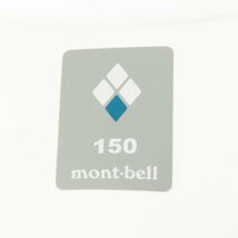 mont-bell モンベル キッズ サイズ150 ジップアップ ロング丈 ラグラン ナイロン 黄緑/イエローグリーン アウトドア 子供 古着 アウター_画像5