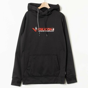 VOLCOM ボルコム プルオーバー パーカー フーディー ブラック 黒 S メンズ 紳士 男性 カジュアル ストリート スポーツ スポーティ