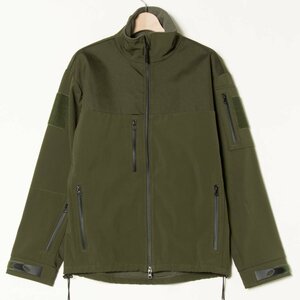 TACTICAL CLOTHING ACTION JACKET ジップアップ ジャケット ブルゾン 裏無し スタンドカラー カーキ ミリタリー メンズ 古着 カジュアル