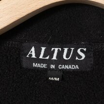 ALTUS Mountain Gear アルタスマウンテンギア ショート丈 フリース ジャケット ブラック 黒 メンズ 紳士 男性 M カジュアル アウトドア_画像4