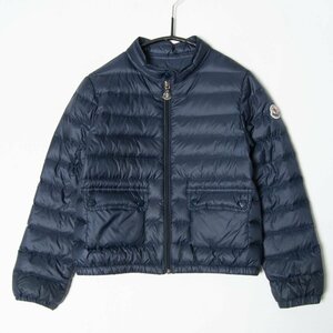 【1円スタート】MONCLER モンクレール ライトダウンジャケット ブルゾン アウター 袋付き ハイブランド 軽量 カジュアル 紺 115cm キッズ