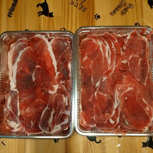 兵庫県産天然猪肉　令和5年12月6日捕獲　50キロ級の猪オス　　モモスライス　ジビエ料理　ボタン鍋 イノシシ肉 猪肉 天然 焼肉 ①