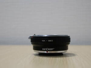 K＆F concept lens adapter レンズ アダプター NIK-M4/3（管90017）【動作未確認】