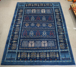 290×212cm【ペルシャ手織りカシュクリギャッベ] リズ ギャッベ 手織り絨毯